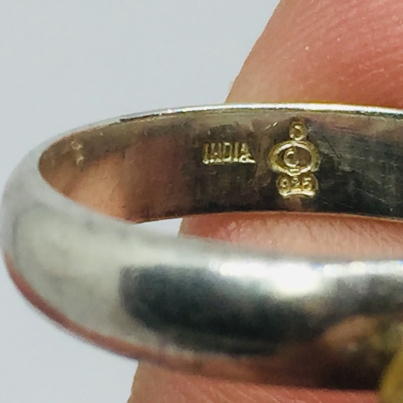 Sterling Gemstone Bead Faceted Cluster Ring - Picture 5 of 8